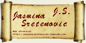 Jasmina Sretenović vizit kartica